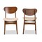 Baxton Studio Katya Mid-Century Modern Sand Fabric and Walnut Brown Finished Wood 2-Piece Dining Chair Set 183-11636-Zoro - alternate 4